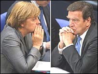 گرهارد شرودر و آنگلا مرکل