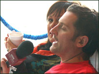 Christa and Graham in bed  