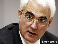 Bộ trưởng Tài chính Alistair Darling 