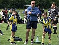 A youth football tournament