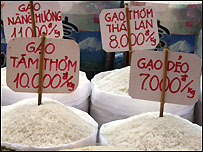 Giá gạo tại VN giờ đã tăng nhiều so với trước