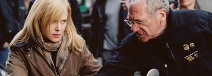 Directing traffic? Sydney Pollack with Nicole Kidman on the set of The Interpreter