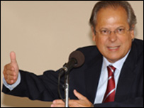 O deputado José Dirceu