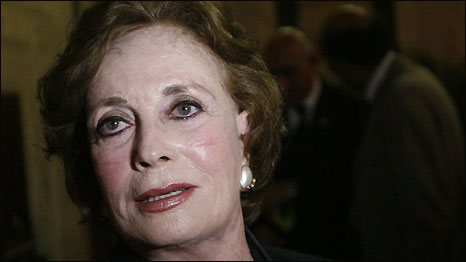 Jehan Sadat, widow of Egypt's assassinated former president, Anwar Sadat. Photo: Khaled Desouki/AFP/Getty Images