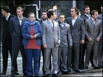 ملوانان در فرودگاه تهران