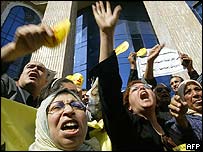 تظاهرات مخالفان مبارک در قاهره