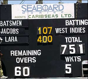 पहले नहीं दिखा था ऐसा स्कोर-बोर्ड