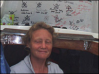 Pippa crossing off the boats she's passed