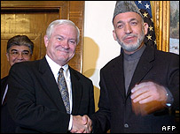 حامد کرزی و رابرت گيتس