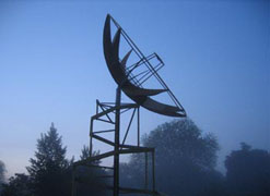 Jem Finer's telescope, an art installation at the department of Astrophysics, Oxford University.