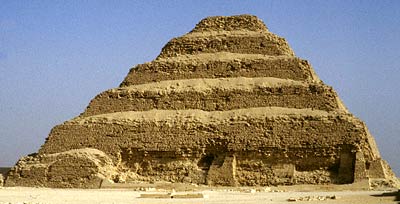 The Step Pyramid at Saqqara, the tomb of King Djoser