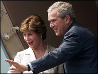 जॉर्ज बुश और लॉरा बुश