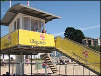 The RNLI lifeboat lookout post