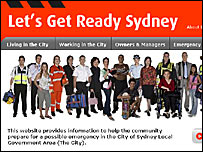 سایت اینترنتی "آماده باش، سیدنی"