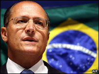O candidato Geraldo Alckmin