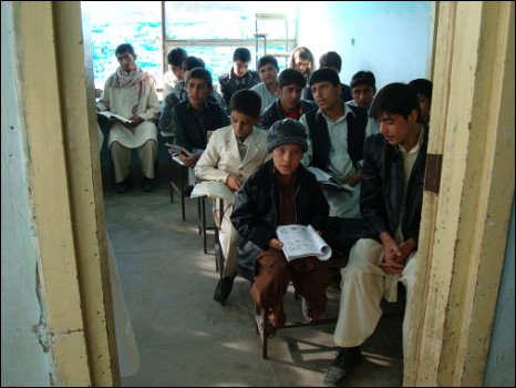 Afghan children at school