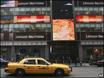 Fachada do Lehman Brothers em Nova York