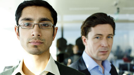 Riz Ahmed with Aidan Gillen
