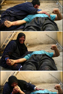 حملے کا شکار ہونے والے عراقی