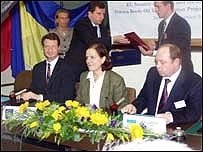 підписання угоди про будівництво гілки до Плоцька 