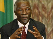 Thabo Mbeki em Harare 05/07/2008