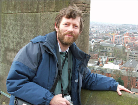 Peregrine enthusiast Nick Moyes