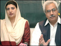 پی پی پی کے سیکریٹری اطلاعات نوید چوہدری اور ایم پی اے فرزانہ راجہ