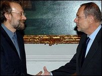 Ali Larinjani e Javier Solana