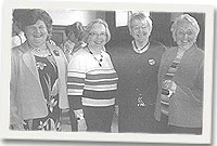 Nelian, Nansi, Mary Price (Llywydd Cenedlaethol) ac Ann Rees