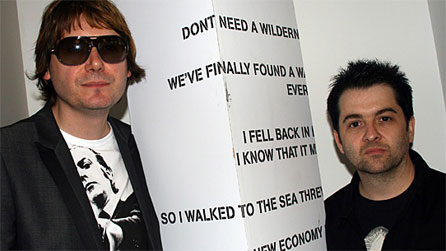 Nicky Wire and Sean Moore