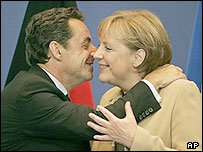 نيکولا سارکوزی و آنگلا مرکل