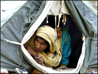 भूकंप प्रभावित