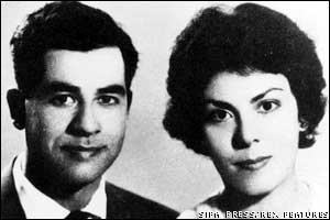 صدام و همسرش