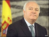Ministro espanhol das Relações Exteriores, Miguel Angel Moratinos