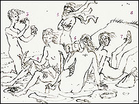 Detalhe da ilustração de Quentin Blake
