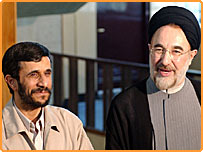 Махмуд Ахмадінеджад і Мохамад Хатамі