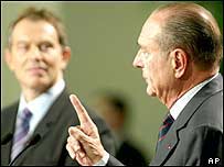 Tony Blair ve Jacques Chirac