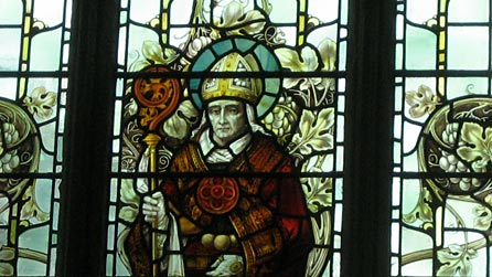 Stained glass window from St David's Cathedral