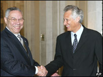 Colin Powell e Dominique de Villepin