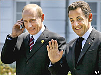 Putin ve Sarkozy