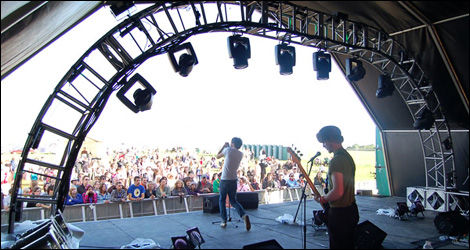 View from the main stage