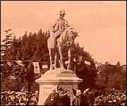 The unveiling of the Buller statue