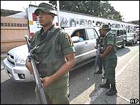 Venezuela sınırındaki askerler