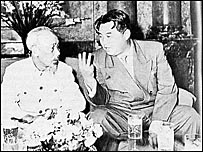 Hai ông Hồ Chí Minh và Kim Nhật Thành