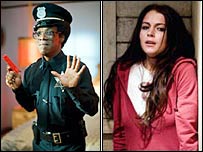 Eddie Murphy e Lindsay Lohan 