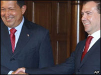 Hugo Chávez e Dmitry Medvedev