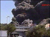 Incêndio no aeroporto de Istambul