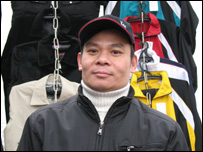 Anh Nguyễn Hữu Tâm, bán hàng ở chợ Vòm, Moscow