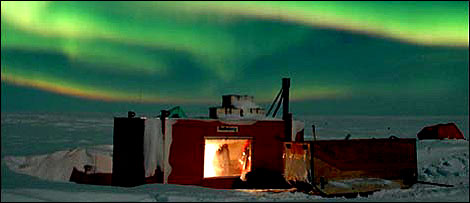 Aurora in the Antarctic
