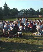 Picture: Concert-goers at Sennowe Park.